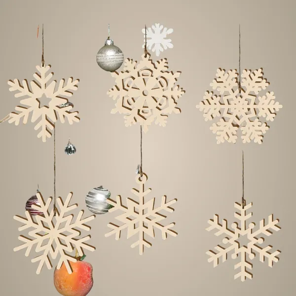 Beige_Wooden_Snowflake_Christmas_Ornaments_Xmas_Tree_Decorations_General