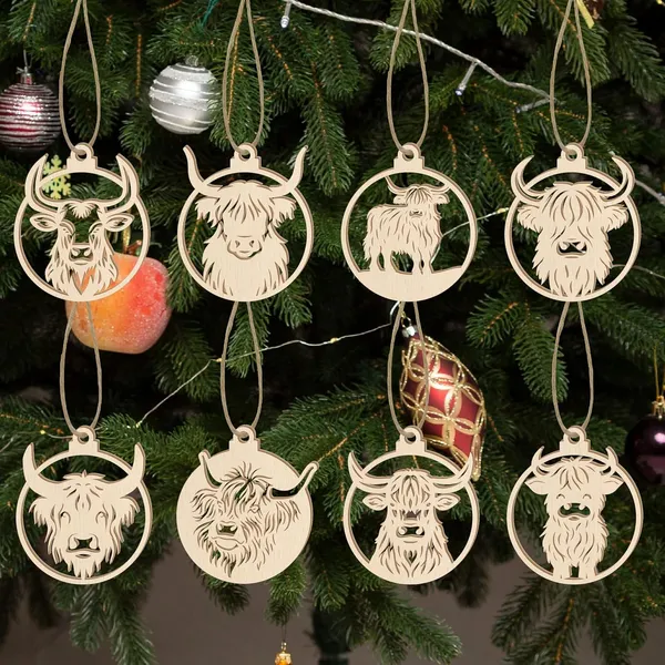 Beige_Wooden_Christmas_Ornaments_Highland_Cattle_Designs_Hanging_Xmas_Decoration_Home_Decor