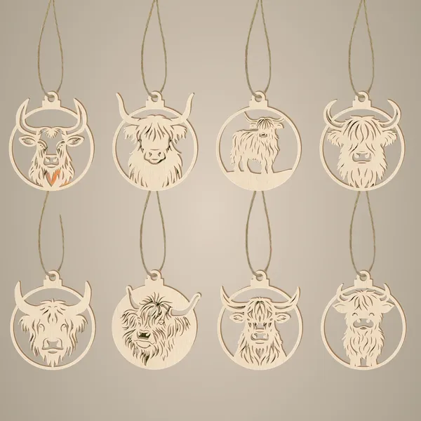 Beige_Wooden_Christmas_Ornaments_Highland_Cattle_Designs_Hanging_Xmas_Decoration_Home_Decor