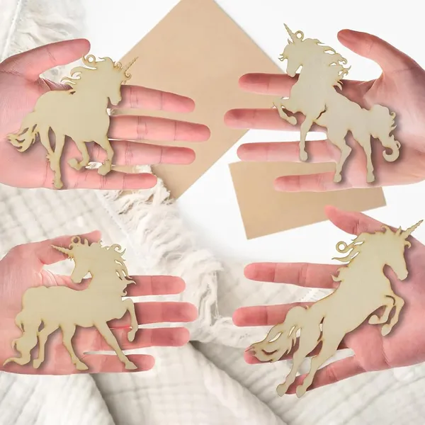 Beige_Wooden_Unicorn_Diy_Craft_Embellishment_Kids