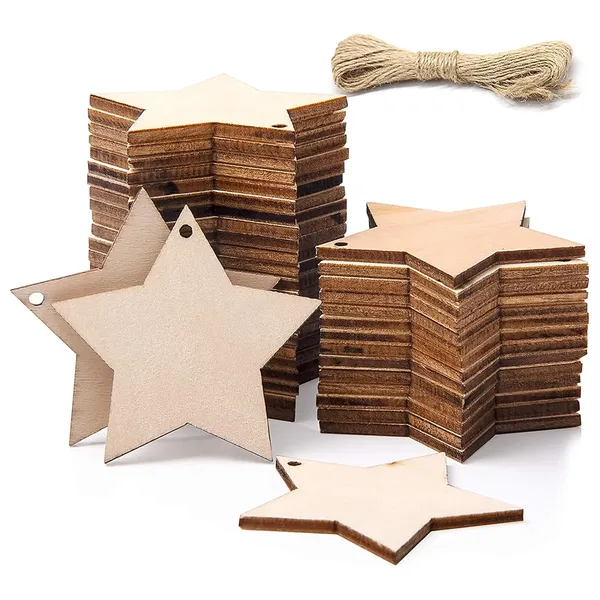 Beige_Wooden_Star_Slices_Diy_And_Craft