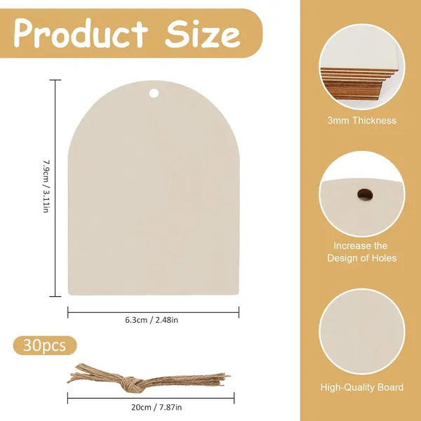 Beige_Unfinished_Wooden_Gift_Ornaments_Diy_Craft_Birthday_Present_Paintable_Blank_Natural_Arch_Door_Cutouts_Diy_And_Craft