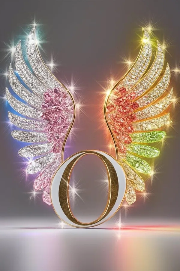 Multicolour_Glossy_Metal_Wall_Art_O_Letter_Wings_Design_Cm_Home_Decor