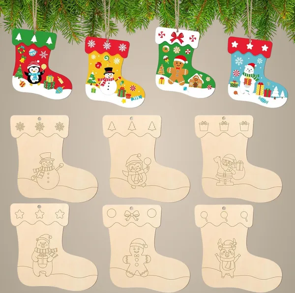 Beige_Wooden_Christmas_Stocking_Ornaments_To_Paint_Diy_Unfinished_Wood_Crafts_Kids