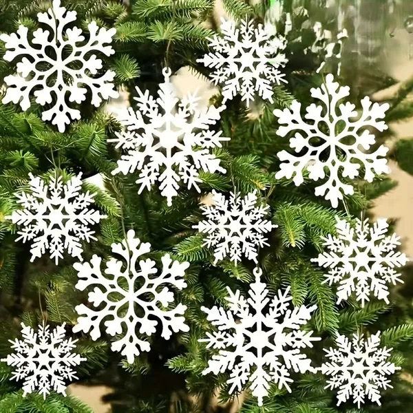 White_White_Snowflake_Ornaments_General