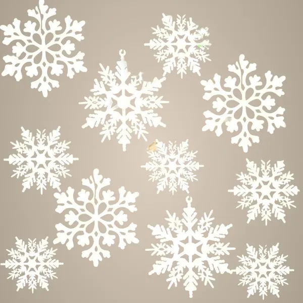 White_White_Snowflake_Ornaments_General