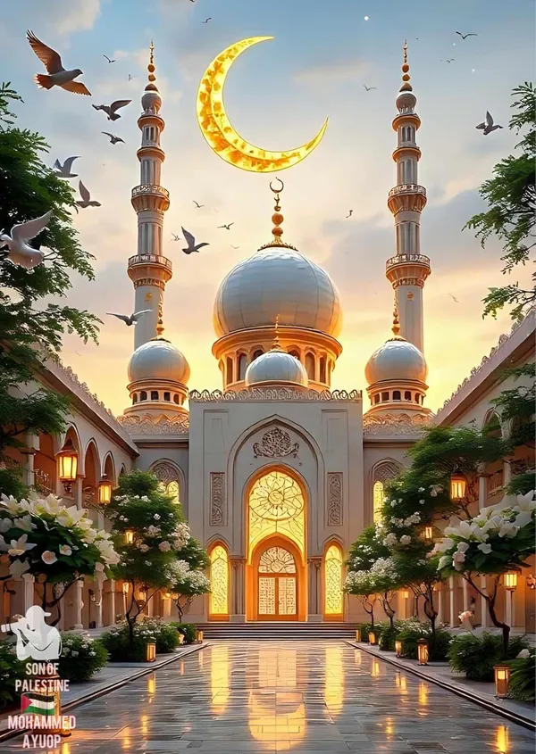 Multicolour_Islamic_Mosque_Wall_Art_Metal_Print_X_Home_Decor