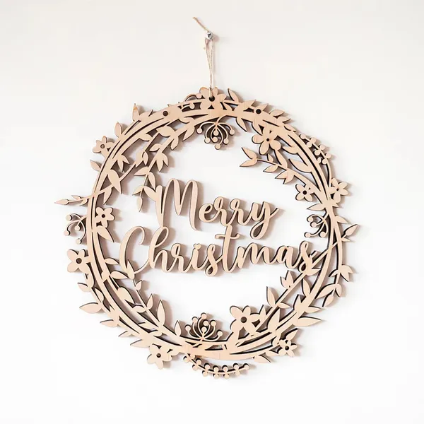 Beige_Wooden_Merry_Christmas_Floral_Wreath_Home_Decor