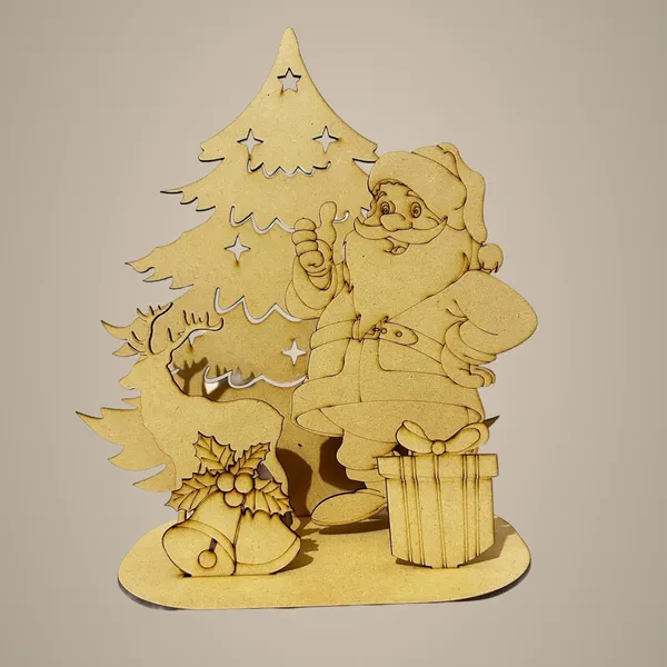 Beige_Wooden_Santa_Claus_Christmas_Decoration_Diy_And_Craft