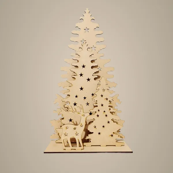 Beige_Wooden_Deer_Home_Decor