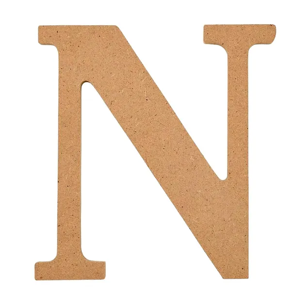 Brown_Mdf_Wooden_Alphabet_Letter_N_Unfinished_Craft_Wood_Letter