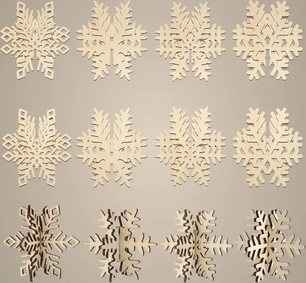 Beige_Diy_D_Snowflake_Wooden_Crafts_Kids