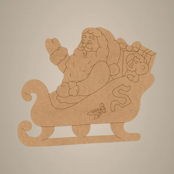 Beige_Santa_Claus_Christmas_Mdf_Cutout_Pre_Marked_Diy_Craft_Board_Kids