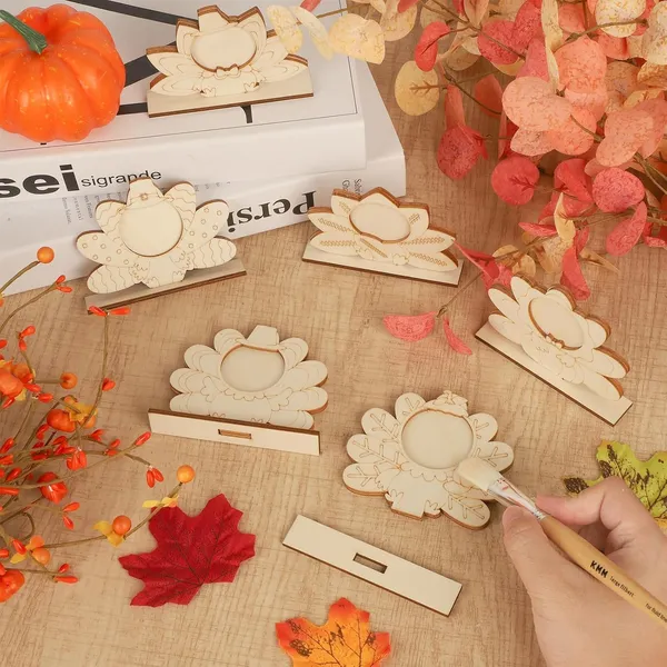 Beige_Diy_Fall_Turkey_Wooden_Picture_Frame_Crafts_Kids