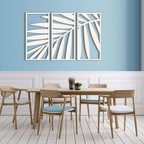 Beige_Wooden_Leaf_Wall_Art_Home_Decor