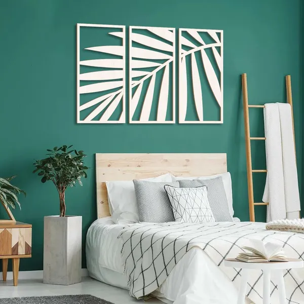 Beige_Wooden_Leaf_Wall_Art_Home_Decor