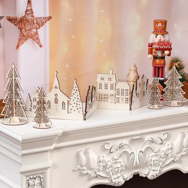 Beige_Christmas_Tabletop_Decoration_Wooden_Christmas_Themed_Church_Christmas_Tree_And_House_Signs_Farmhouse_General