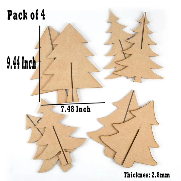 Beige_Mdf_D_Unique_Tree_Designs_Diy_And_Craft