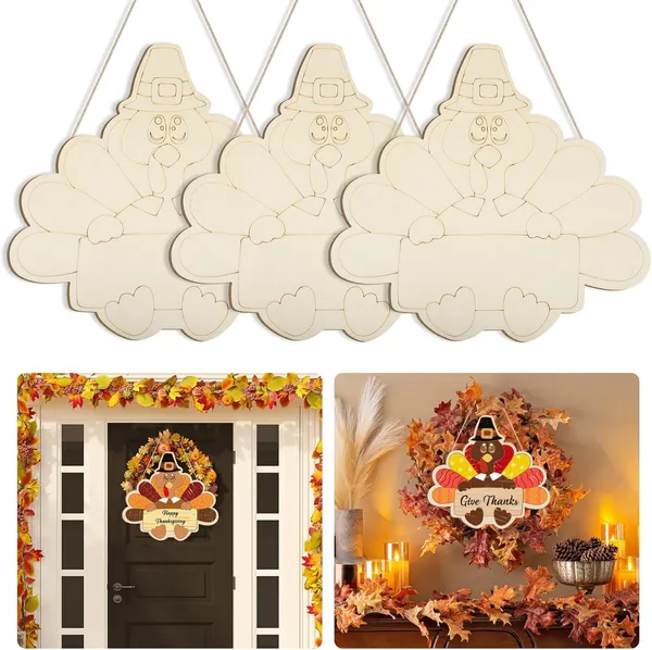 Beige_Wooden_Turkey_Ornaments_To_Paint_Unfinished_Diy_Thanksgiving_Wreaths_Diy_And_Craft