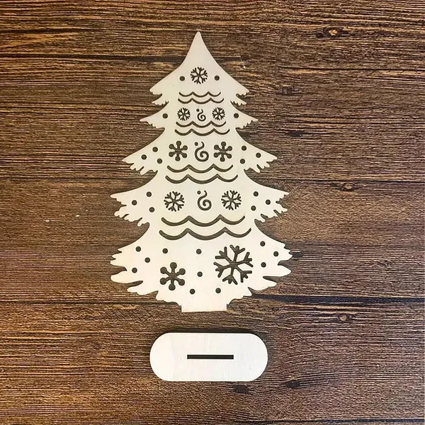 Beige_Cliths_Wooden_Christmas_Tree_Home_Decor