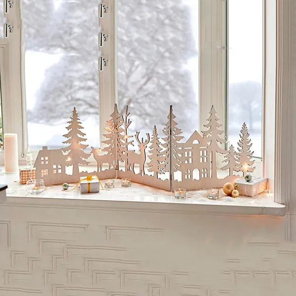 Beige_Standing_Holiday_Trees_Centerpiece_Diy_And_Craft