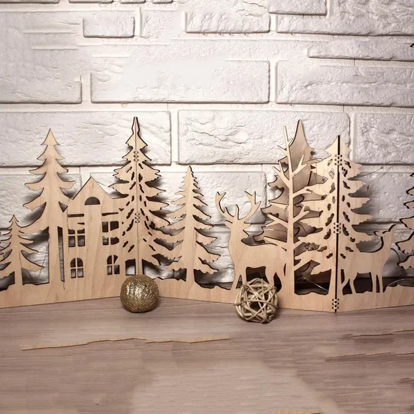 Beige_Standing_Holiday_Trees_Centerpiece_Diy_And_Craft