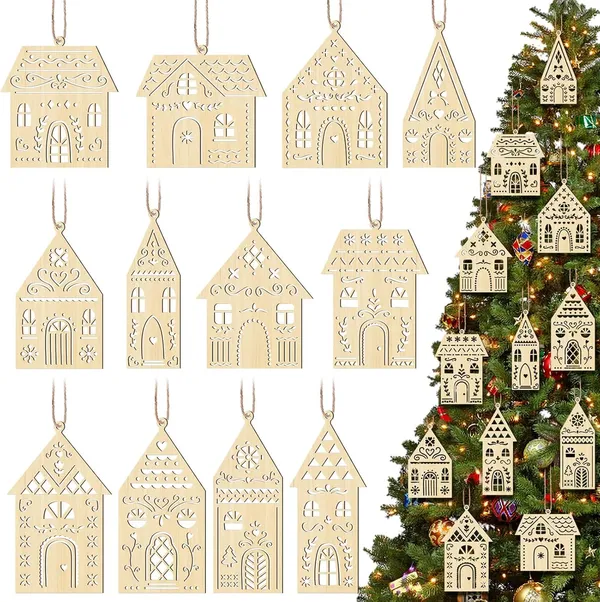 Beige_Wooden_House_Christmas_Ornaments_Diy_And_Craft