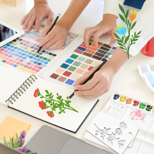 Beige_Sheet_Reusable_Flower_Stencils_Diy_And_Craft