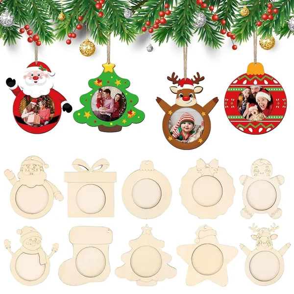 Beige_Wooden_Christmas_Photo_Ornaments_To_Paint_Diy_And_Craft