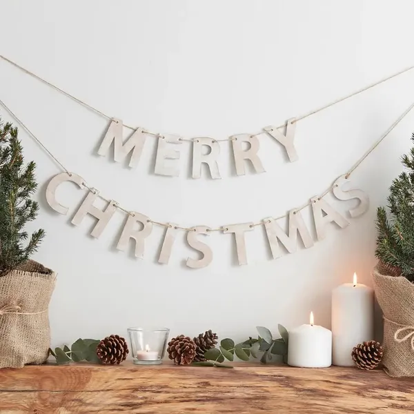 Beige_Wooden_Merry_Christmas_Banner_Rustic_Christmas_Decorations_Christmas_Garland_Festive_Xmas_Decor_Holiday_Home_Decor_Home_Decor
