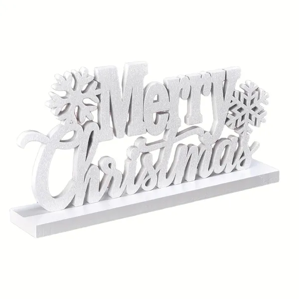 White_Merry_Christmas_Table_Centerpiece_X_X_Cm_Home_Decor