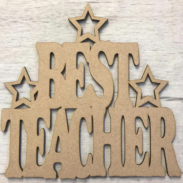 Beige_Best_Teacher_Appreciation_Wooden_Plaque_Sign_Decor_Home_Decor