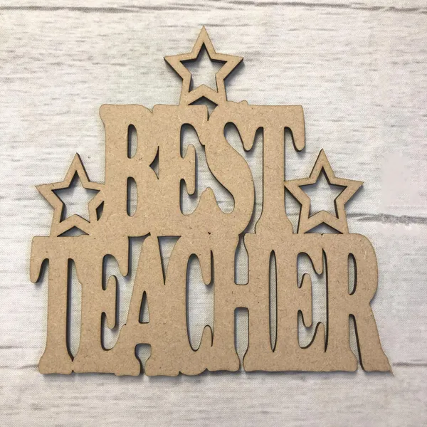 Beige_Best_Teacher_Appreciation_Wooden_Plaque_Sign_Decor_Home_Decor