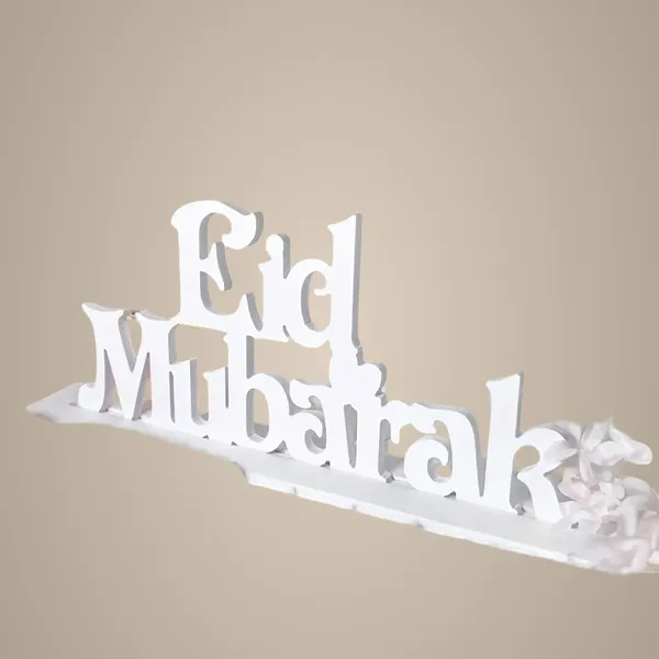 White_Elegant_Eid_Mubarak_White_Wpc_Ramadan_Decoration_English_Lettering_Tabletop_Islamic_Greeting_Sign_Festival