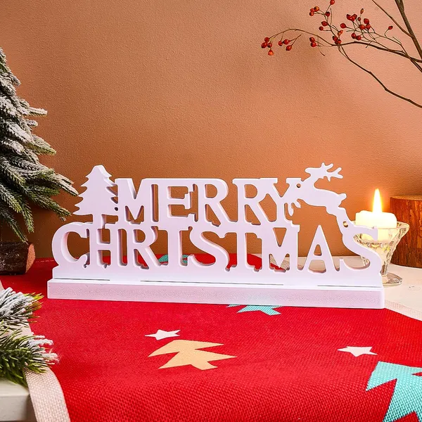 White_Merry_Christmas_White_Wpc_Tabletop_Sign_Festive_Holiday_Decor_Home_Decor