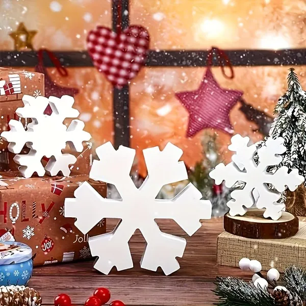 White_Winter_Snowflake_Decoration_Tabletop_Signage_Farmhouse_Christmas_Layered_Tray_Decoration_Christmas_Tabletop_General