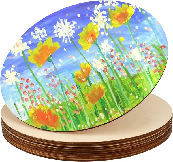 Beige_Round_Wood_Circles_Diy_And_Craft