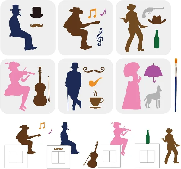 White_Cowboy_Lady_Stencils_Diy_And_Craft