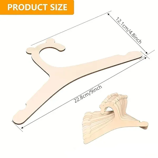 Beige_Kids_Closet_Hangers_Cute_Bear_Shaped_Wooden_Hangers_Kids