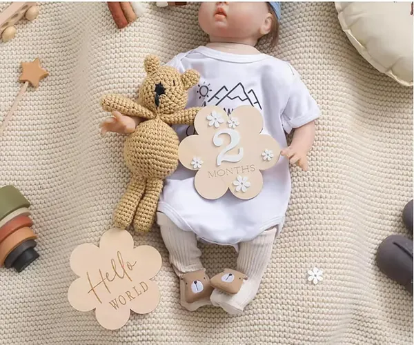 Beige_S_Flower_Wooden_Baby_Milestone_Cards_Wooden_Newborn_Month_Milestone_Photo_Props_Hello_World_Baby_Announcement_Board_In_Baby