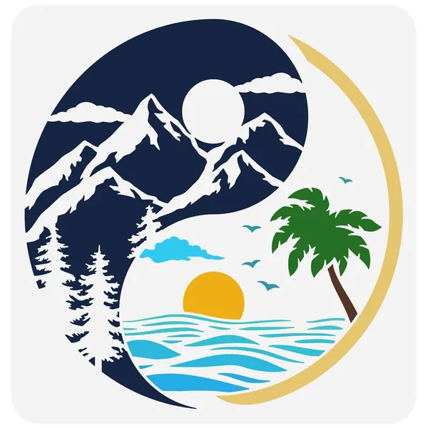 White_Yin_Yang_Nature_Stencil_Sunrise_Sunset_Drawing_Template_Diy_And_Craft