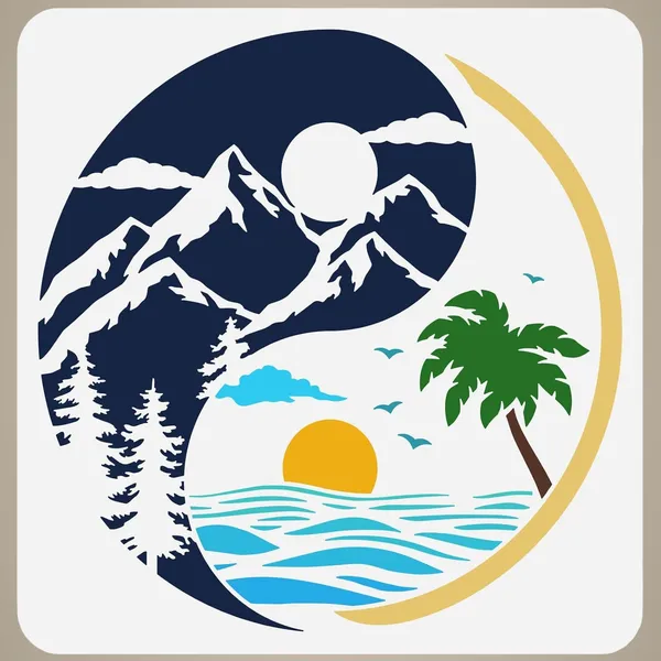 White_Yin_Yang_Nature_Stencil_Sunrise_Sunset_Drawing_Template_Diy_And_Craft