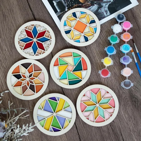 Beige_Wooden_Coasters_Painting_Kit_Diy_And_Craft