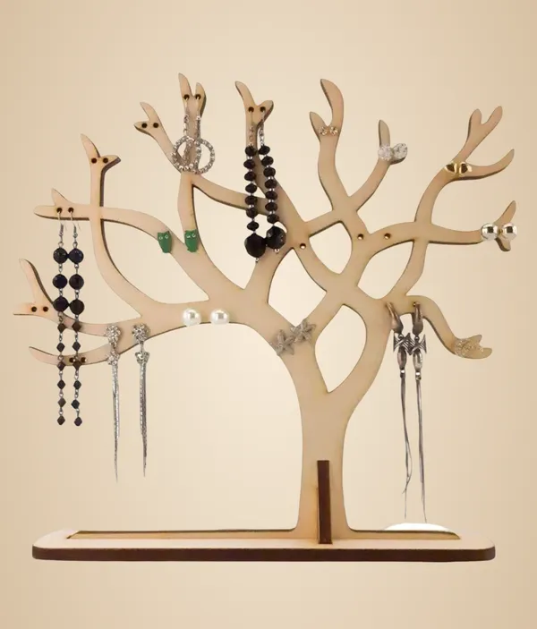 Beige_Earring_Tree_Holder_Wood_For_General