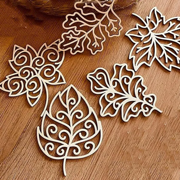 Beige_Wooden_Autumn_Leaves_Coasters_Hanging_Decor_Diy_And_Craft