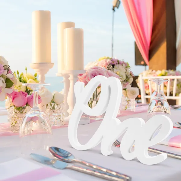 White_St_Year_Birthday_One_Sign_Wooden_Table_Centerpiece_Diy_And_Craft
