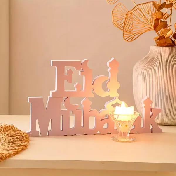 White_Eid_Mubarak_Letter_Sign_White_Pvc_Tabletop_Islamic_Home_Decor