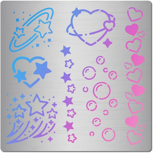 White_Heart_Metal_Stencil_Stainless_Steel_Love_Star_Bubble_Template_General