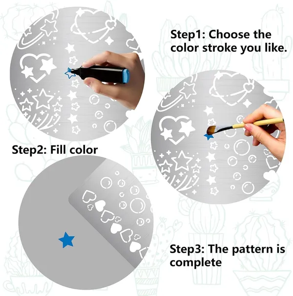 White_Heart_Metal_Stencil_Stainless_Steel_Love_Star_Bubble_Template_General