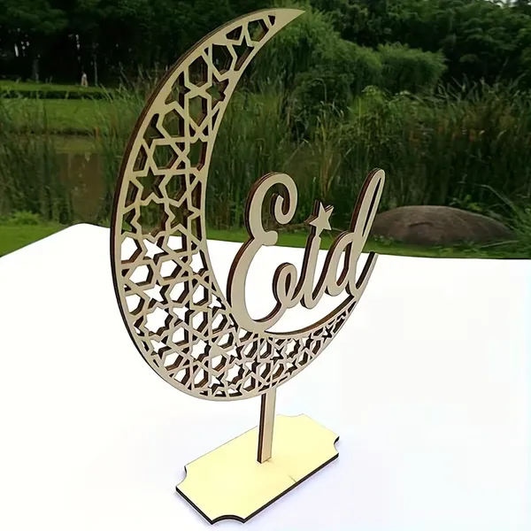 Beige_Eid_Mubarak_Wooden_Crescent_Moon_Table_Decor_Festival